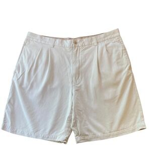 Tommy‎ Bahama Silk Shorts Pleated Front Khaki Beige Size 38